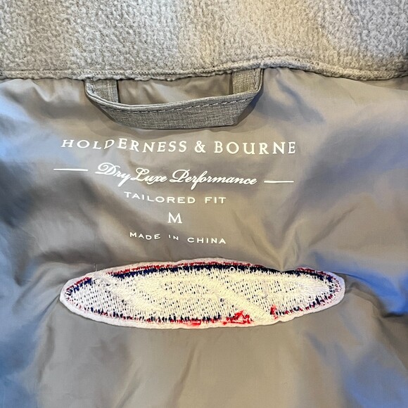 Holderness & Bourne The King Golf Vest Grey Insulated Full Zip Medium - Picture 5 of 8